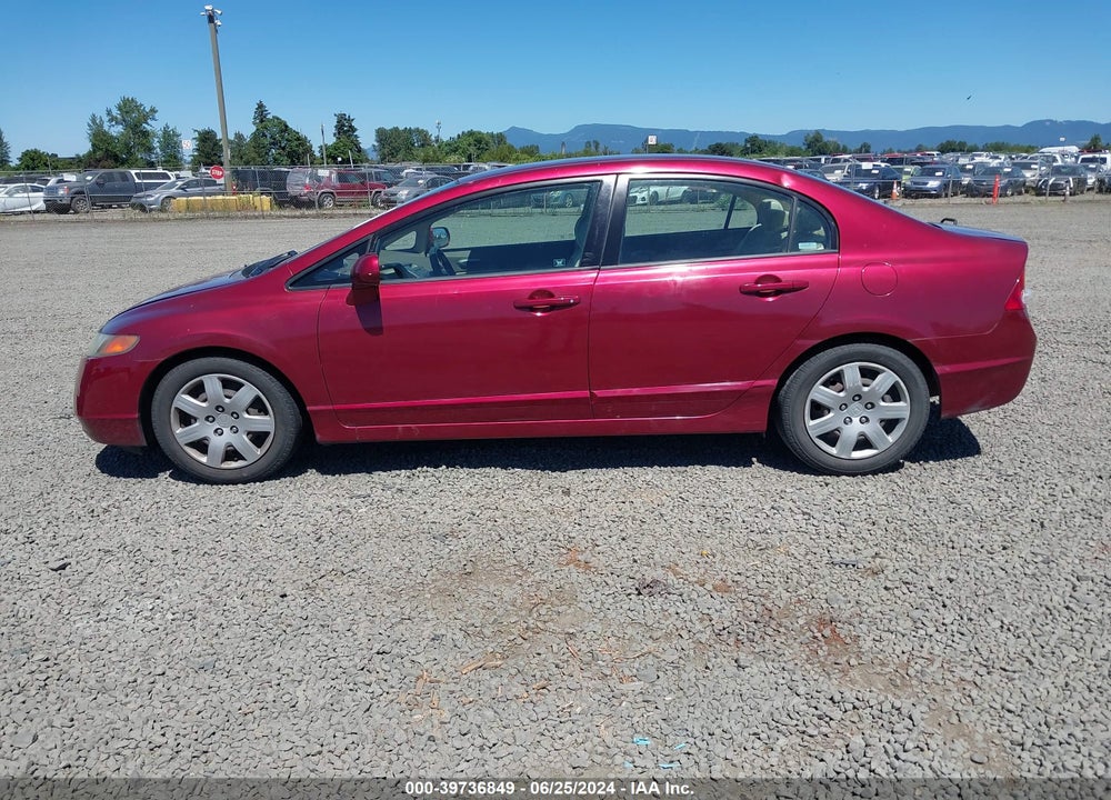 2008 HONDA CIVIC LX VIN: 2HGFA16598H535272