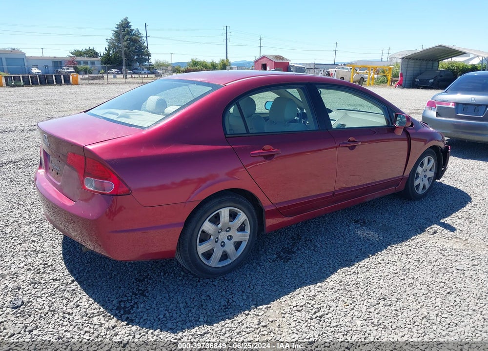 2008 HONDA CIVIC LX VIN: 2HGFA16598H535272