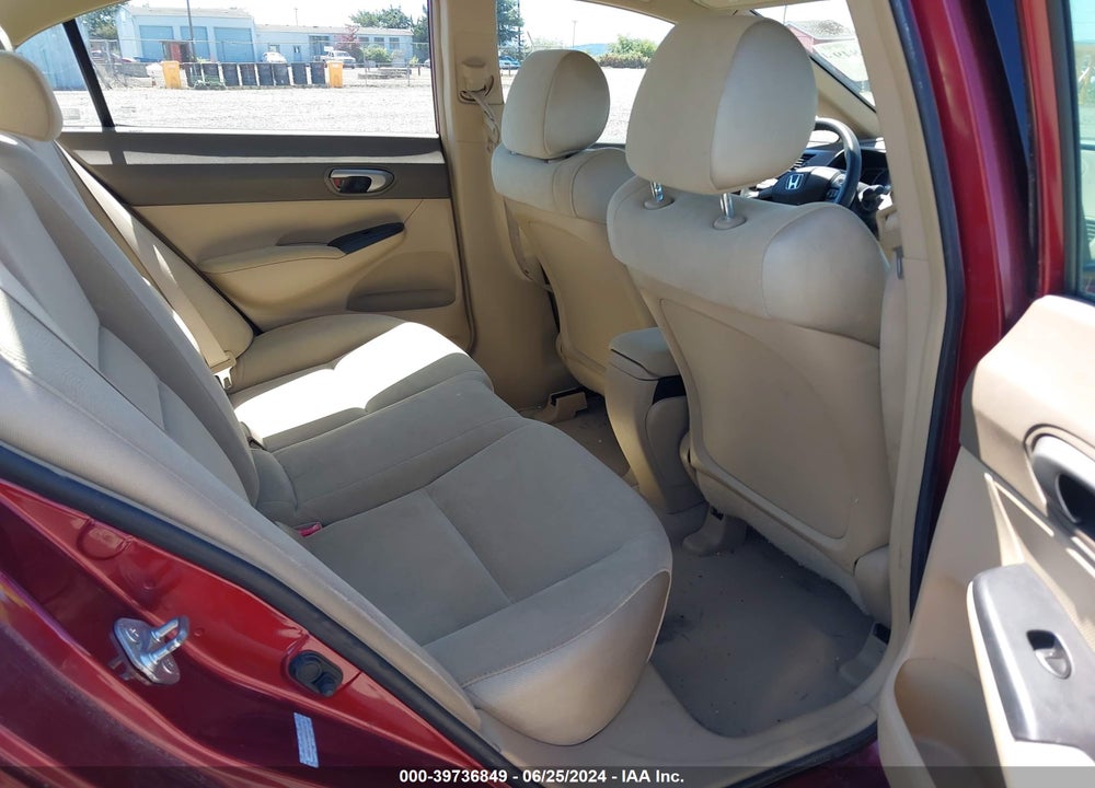 2008 HONDA CIVIC LX VIN: 2HGFA16598H535272