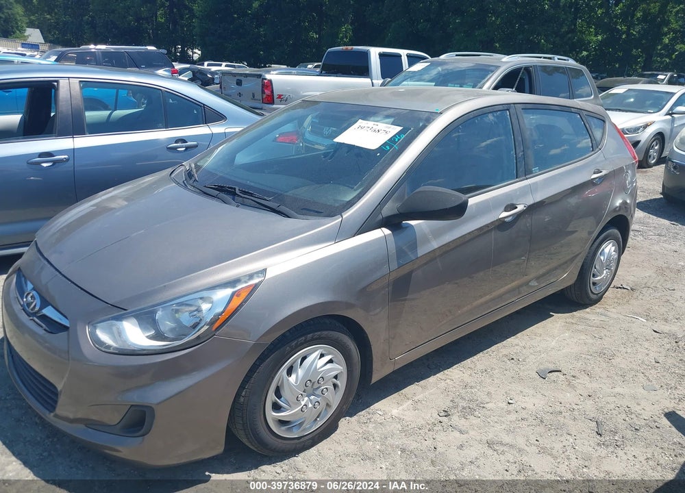 2014 HYUNDAI ACCENT GS VIN: KMHCT5AEXEU186010
