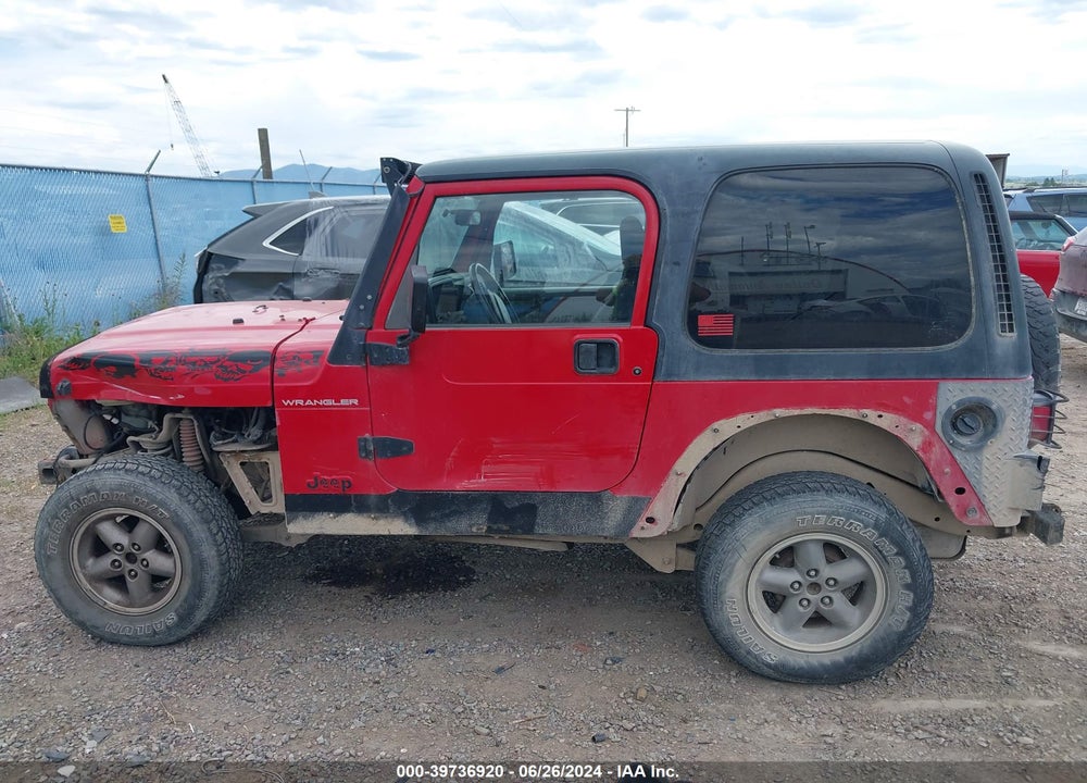 1999 JEEP WRANGLER SE VIN: 1J4FY29PXXP409102