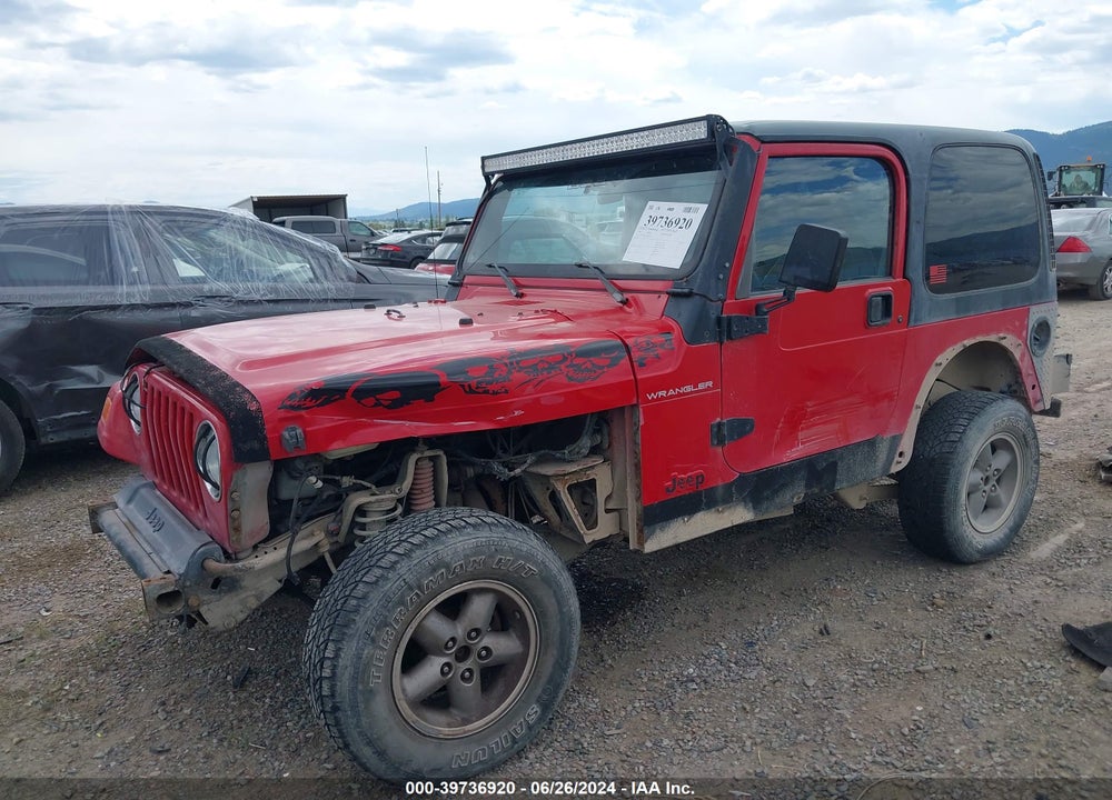 1999 JEEP WRANGLER SE VIN: 1J4FY29PXXP409102
