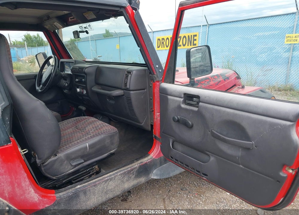 1999 JEEP WRANGLER SE VIN: 1J4FY29PXXP409102