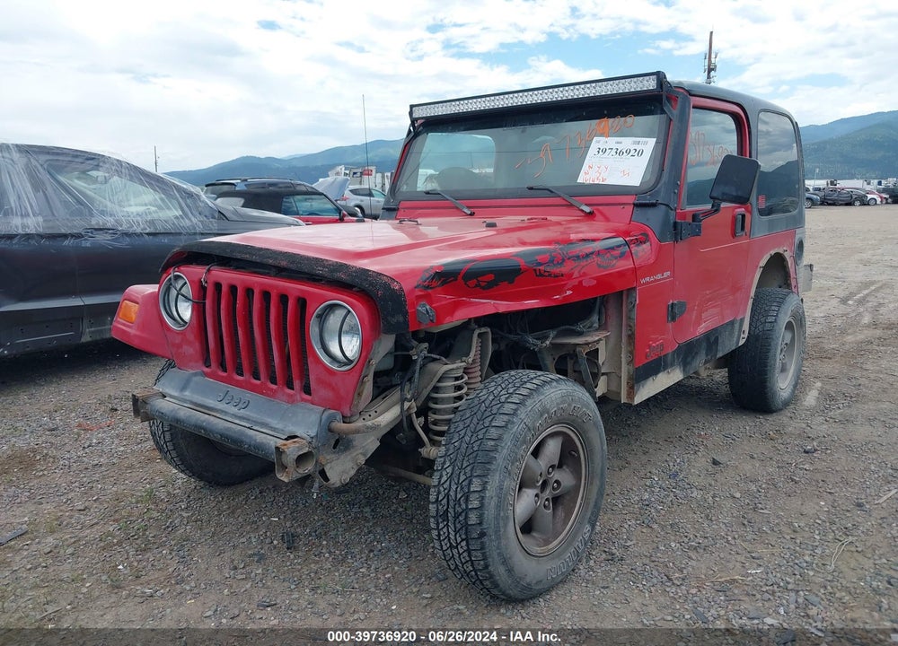 1999 JEEP WRANGLER SE VIN: 1J4FY29PXXP409102