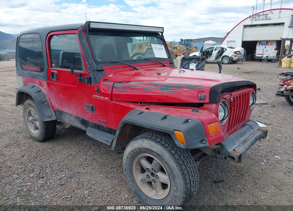 1999 JEEP WRANGLER SE VIN: 1J4FY29PXXP409102