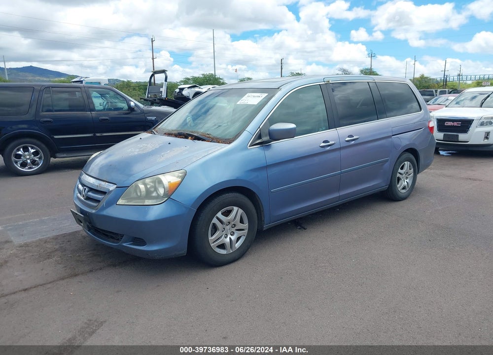 2007 HONDA ODYSSEY EX-L VIN: 5FNRL38647B021924