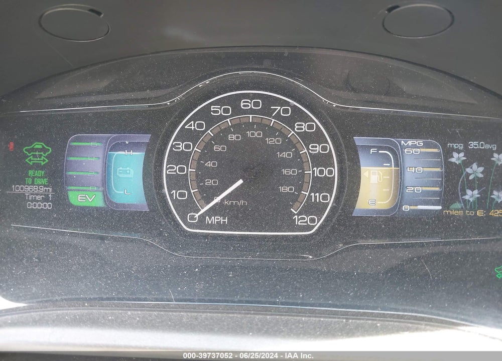 2011 LINCOLN MKZ HYBRID VIN: 3LNDL2L35BR774236