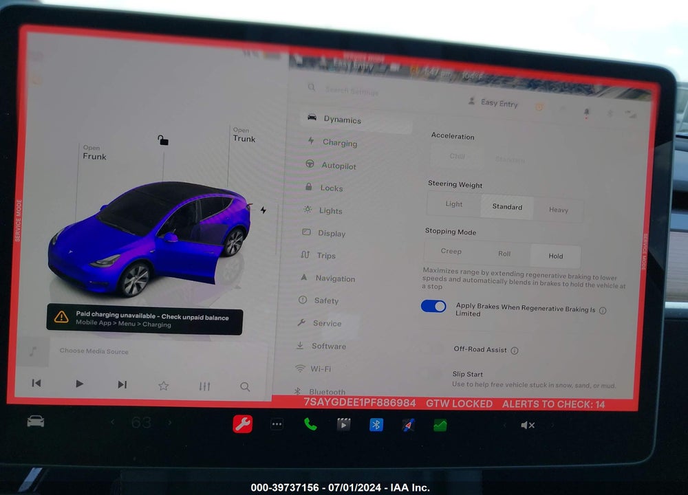 2023 TESLA MODEL Y VIN: 7SAYGDEE1PF886984