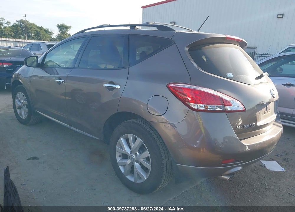 2014 NISSAN MURANO SL VIN: JN8AZ1MU8EW405531