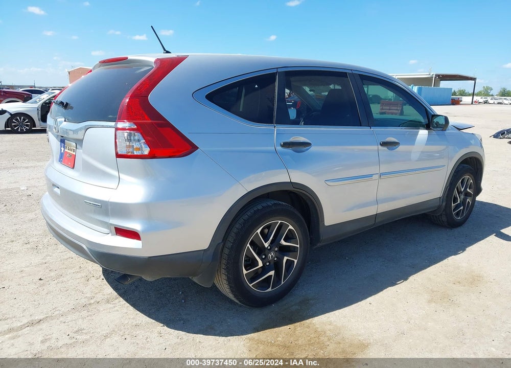 2016 HONDA CR-V SE VIN: 2HKRM3H4XGH533202