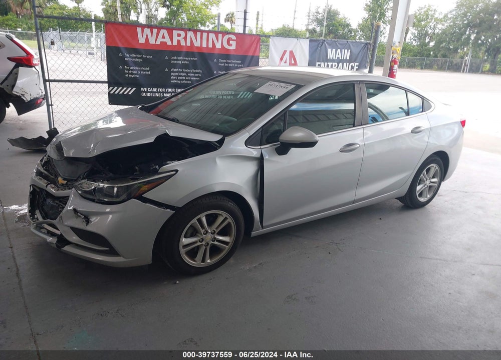 2017 CHEVROLET CRUZE LT AUTO VIN: 1G1BE5SM5H7109363
