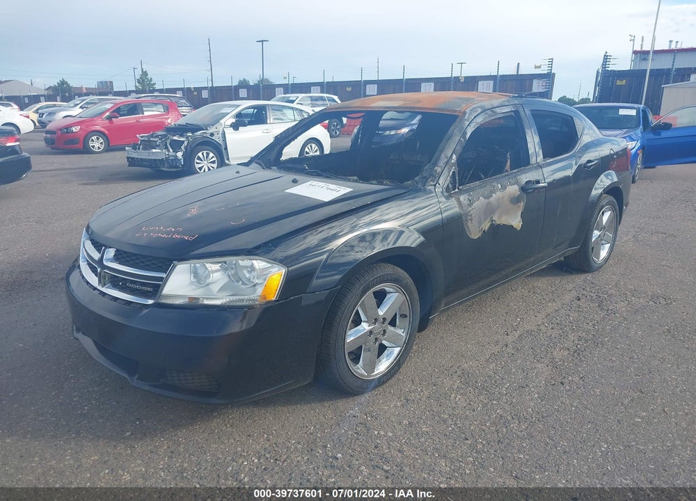 2012 DODGE AVENGER VIN: 1C3CDZAB3CN148886
