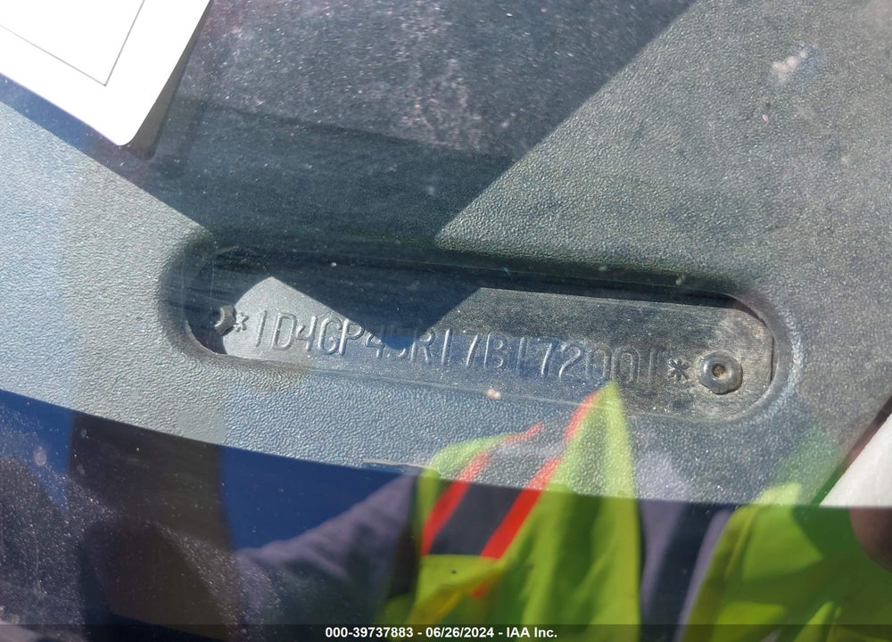 2007 DODGE CARAVAN VIN: 1D4GP45R17B172001