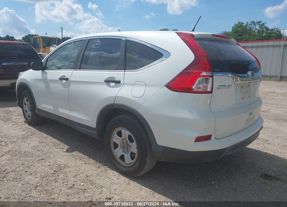 2015 HONDA CR-V LX VIN: 5J6RM3H37FL001160