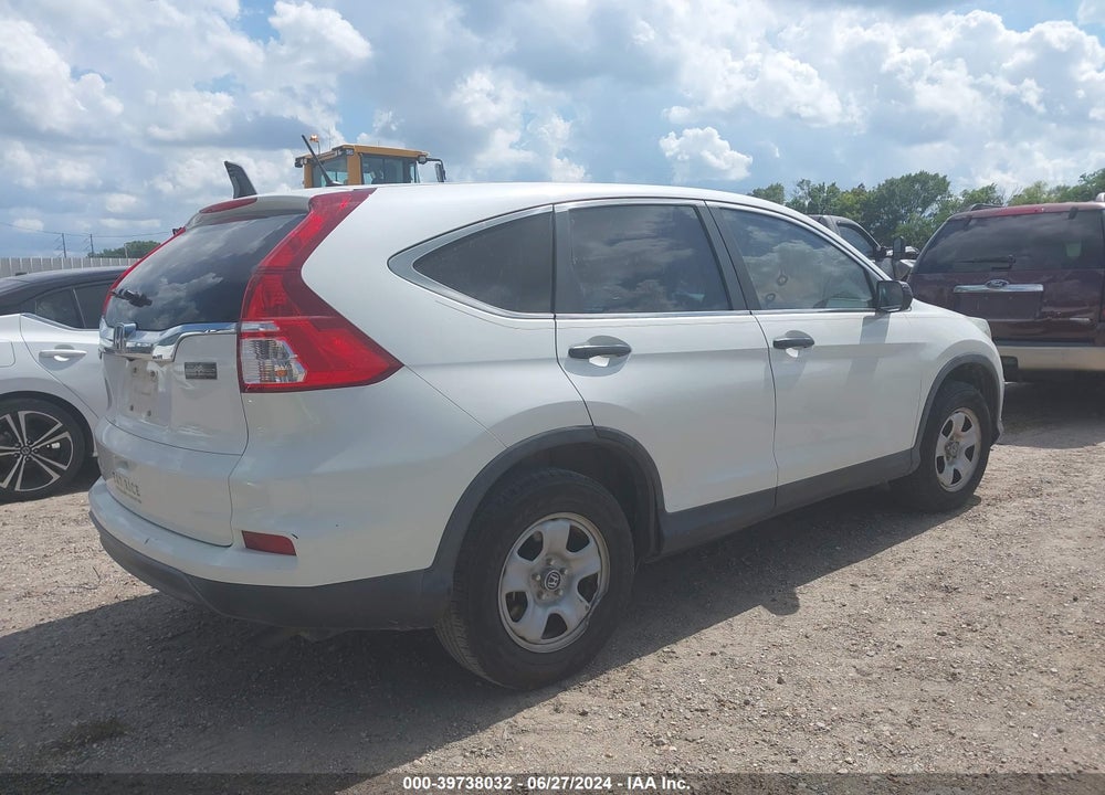 2015 HONDA CR-V LX VIN: 5J6RM3H37FL001160