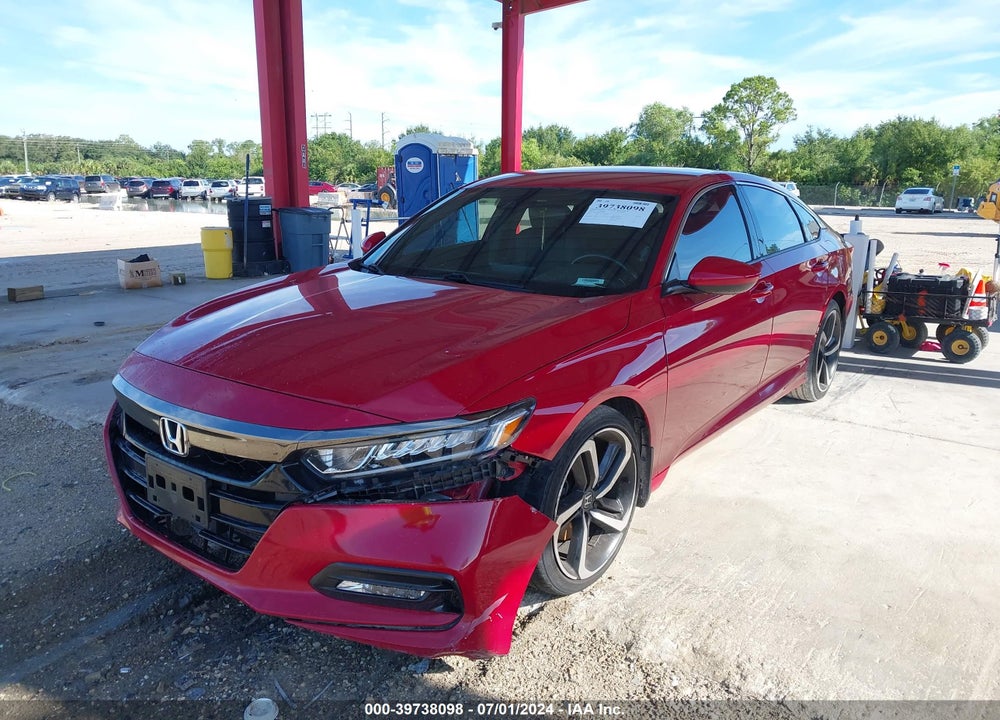 2019 HONDA ACCORD SPORT VIN: 1HGCV1F33KA001521