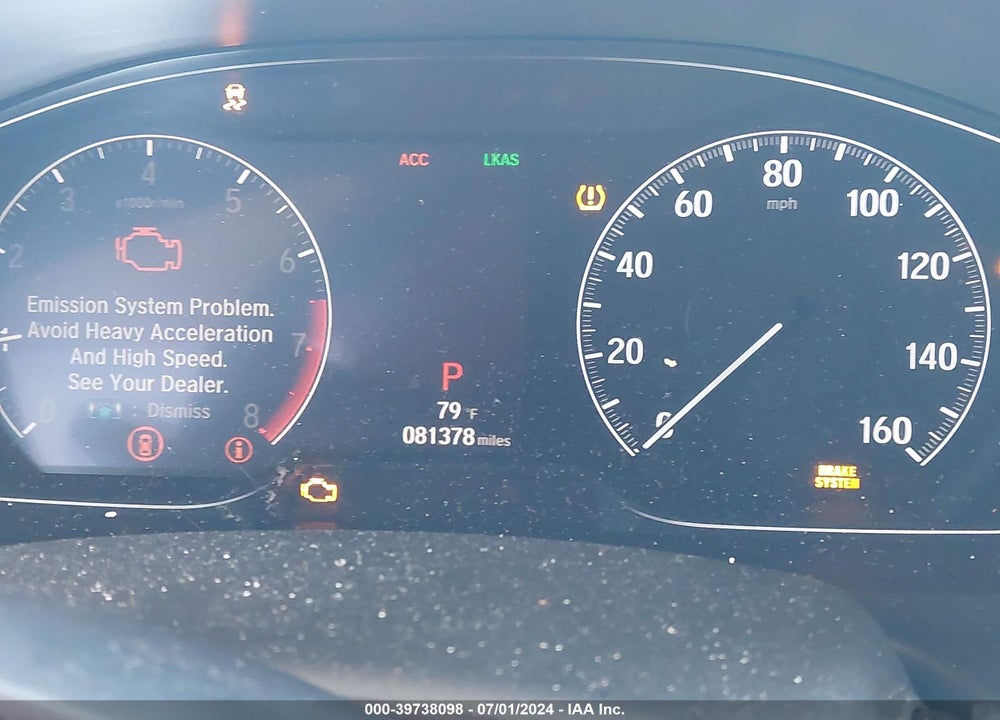 2019 HONDA ACCORD SPORT VIN: 1HGCV1F33KA001521