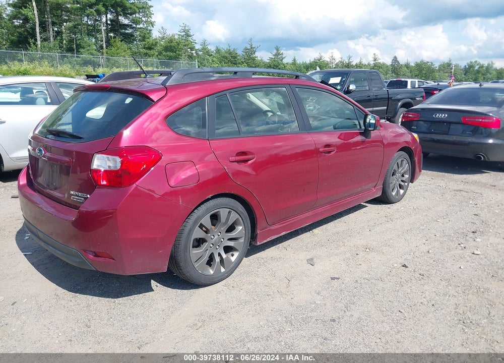 2014 SUBARU IMPREZA 2.0I SPORT PREMIUM VIN: JF1GPAL64EH331842