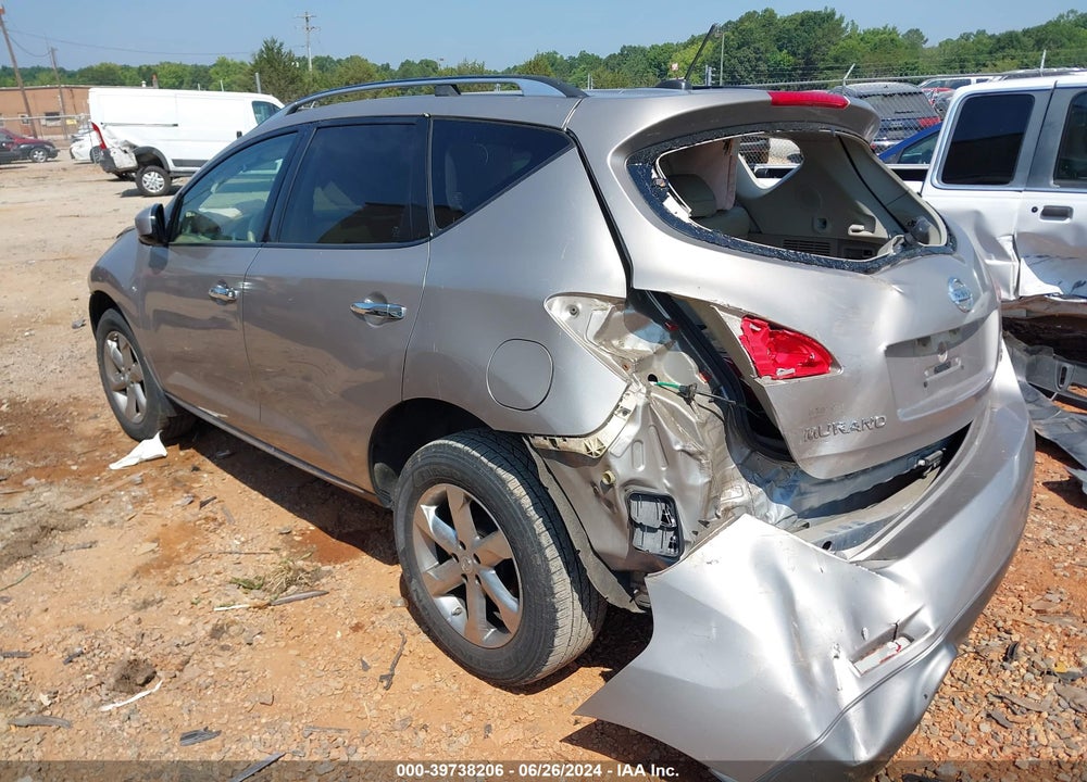 2010 NISSAN MURANO SL VIN: JN8AZ1MU2AW019763