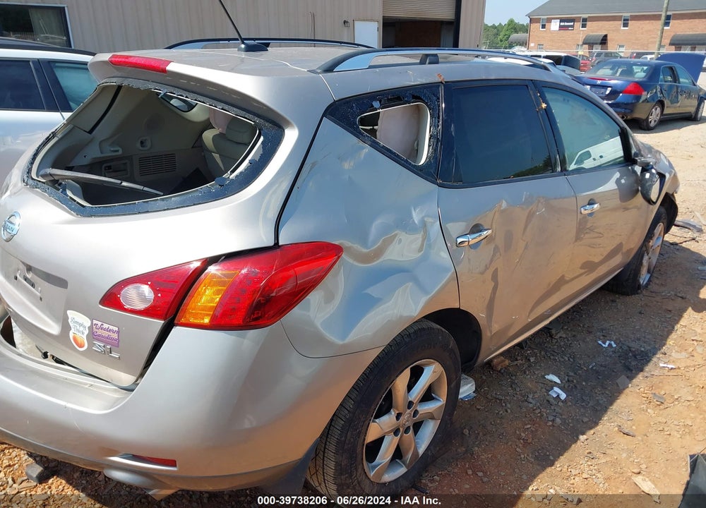 2010 NISSAN MURANO SL VIN: JN8AZ1MU2AW019763