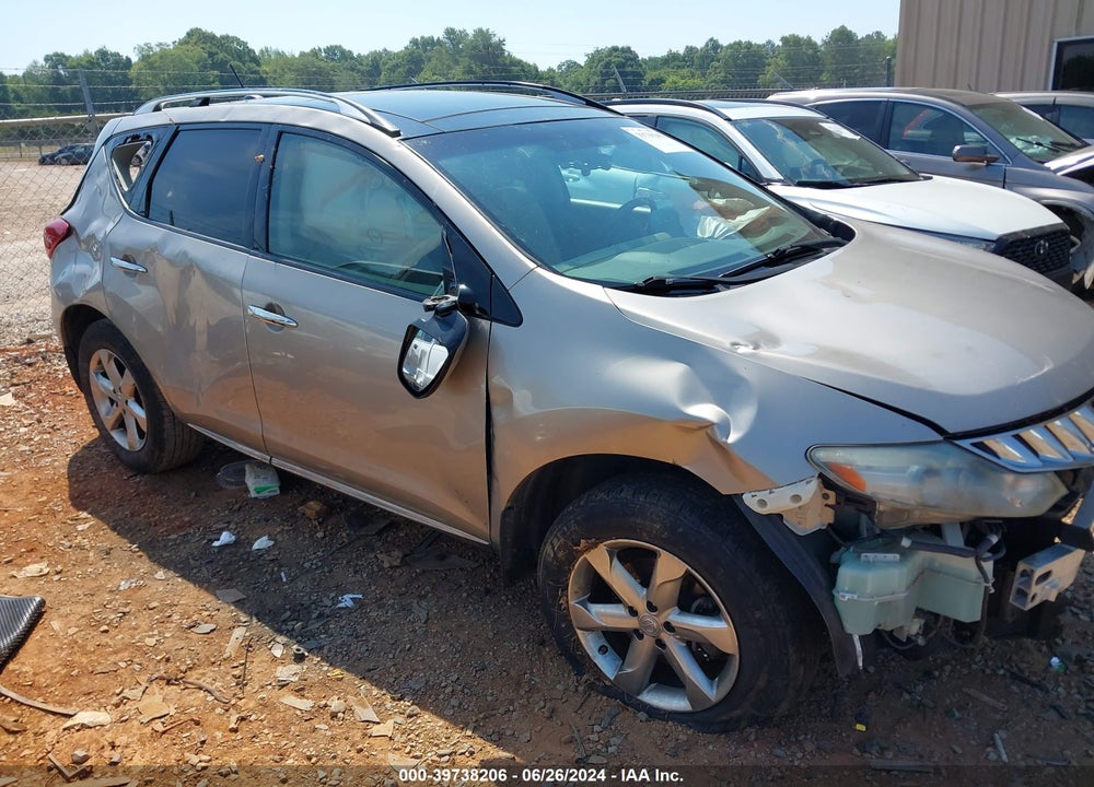 2010 NISSAN MURANO SL VIN: JN8AZ1MU2AW019763