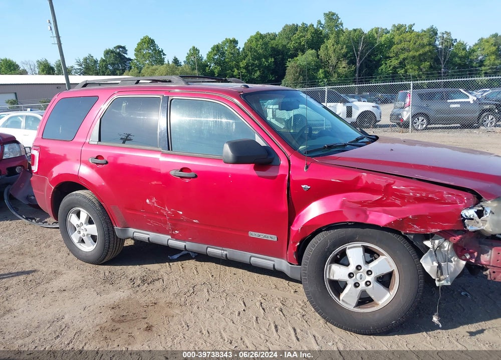 2008 FORD ESCAPE XLT VIN: 1FMCU031X8KE61255