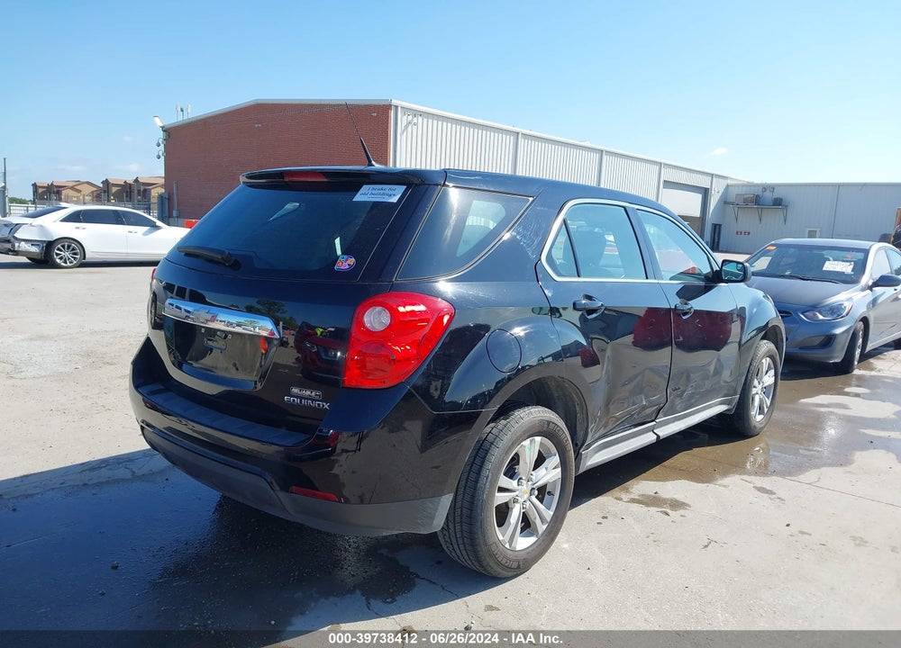 2012 CHEVROLET EQUINOX LS VIN: 2GNALBEK5C6367058