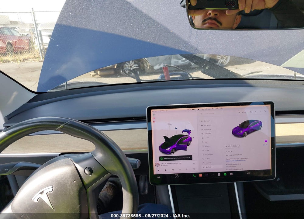 2018 TESLA MODEL 3 LONG RANGE/MID RANGE VIN: 5YJ3E1EA7JF075965