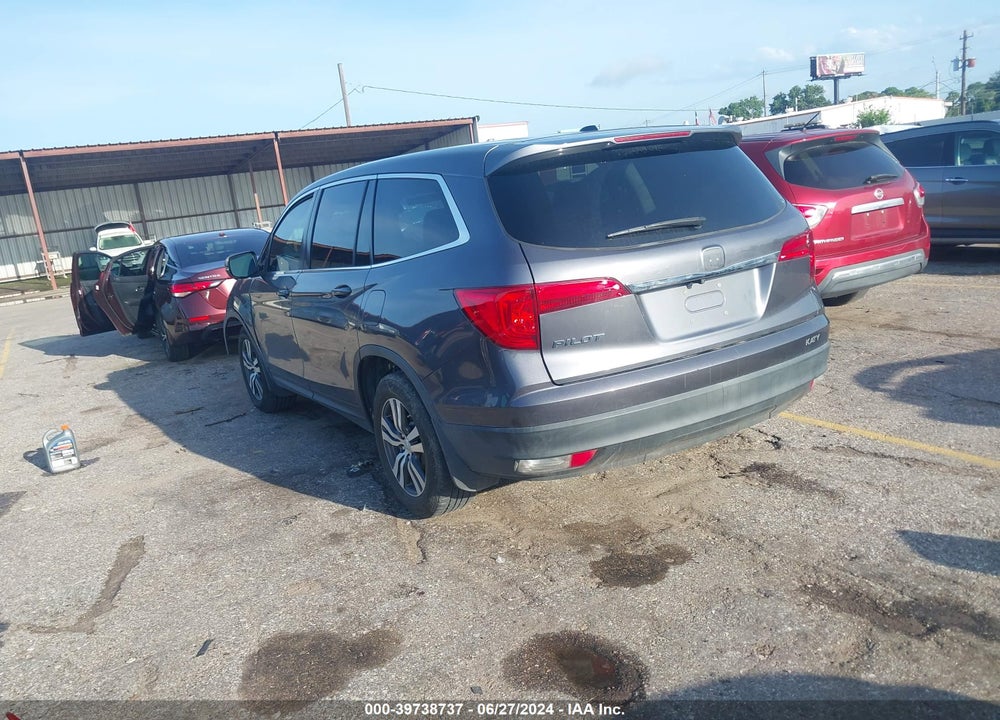 2018 HONDA PILOT EX-L VIN: 5FNYF5H51JB004592