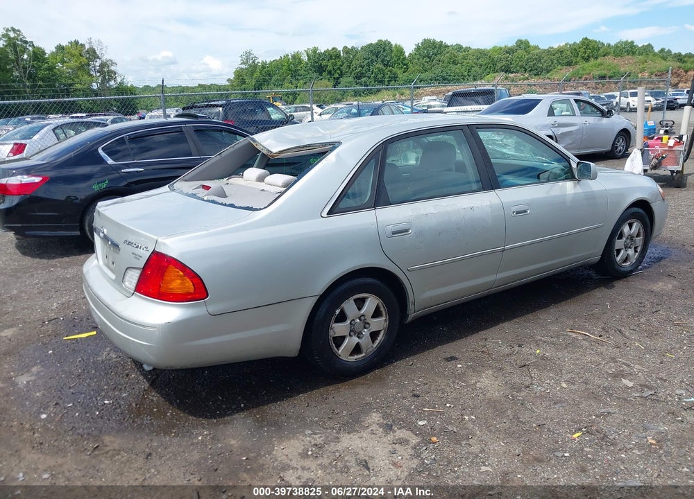 2000 TOYOTA AVALON XL VIN: 4T1BF28B9YU046516