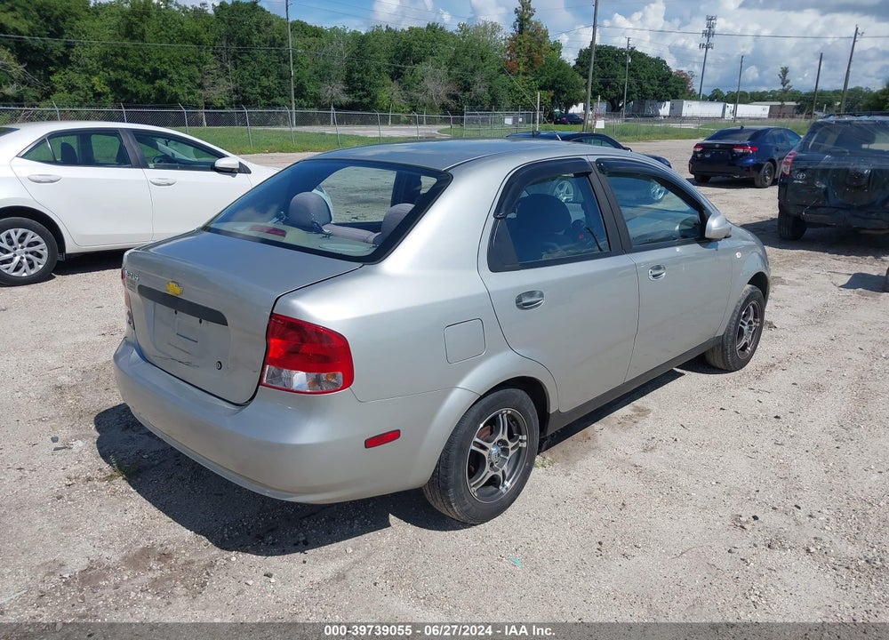2005 CHEVROLET AVEO LS VIN: KL1TD52645B387901