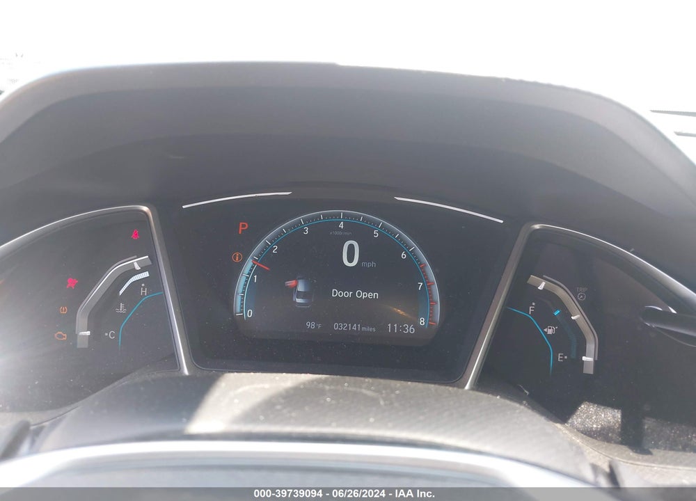 2019 HONDA CIVIC EX-L VIN: JHMFC1F77KX012957