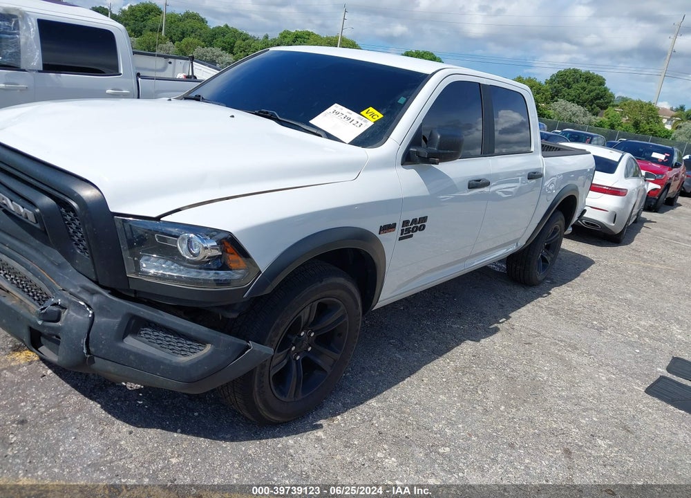 2021 RAM 1500 CLASSIC WARLOCK 4X4 5'7 BOX VIN: 1C6RR7LT4MS535460