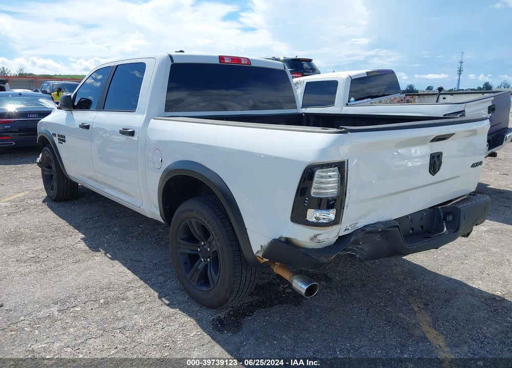 2021 RAM 1500 CLASSIC WARLOCK 4X4 5'7 BOX VIN: 1C6RR7LT4MS535460
