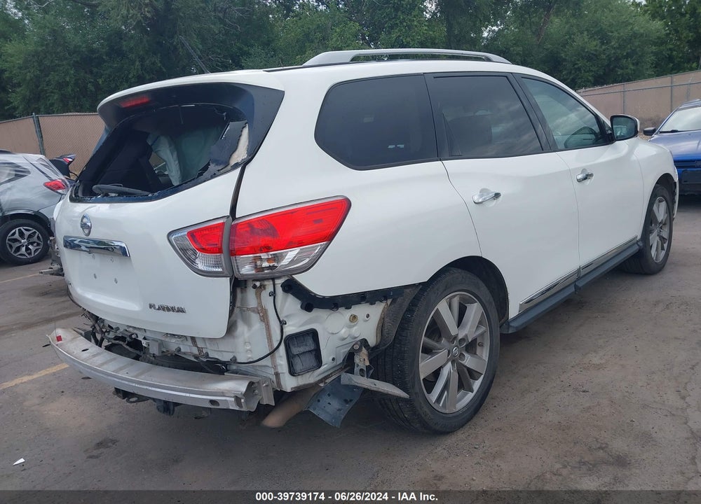 2014 NISSAN PATHFINDER PLATINUM VIN: 5N1AR2MN3EC616739