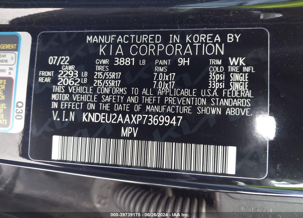 2023 KIA SELTOS S VIN: KNDEU2AAXP7369947