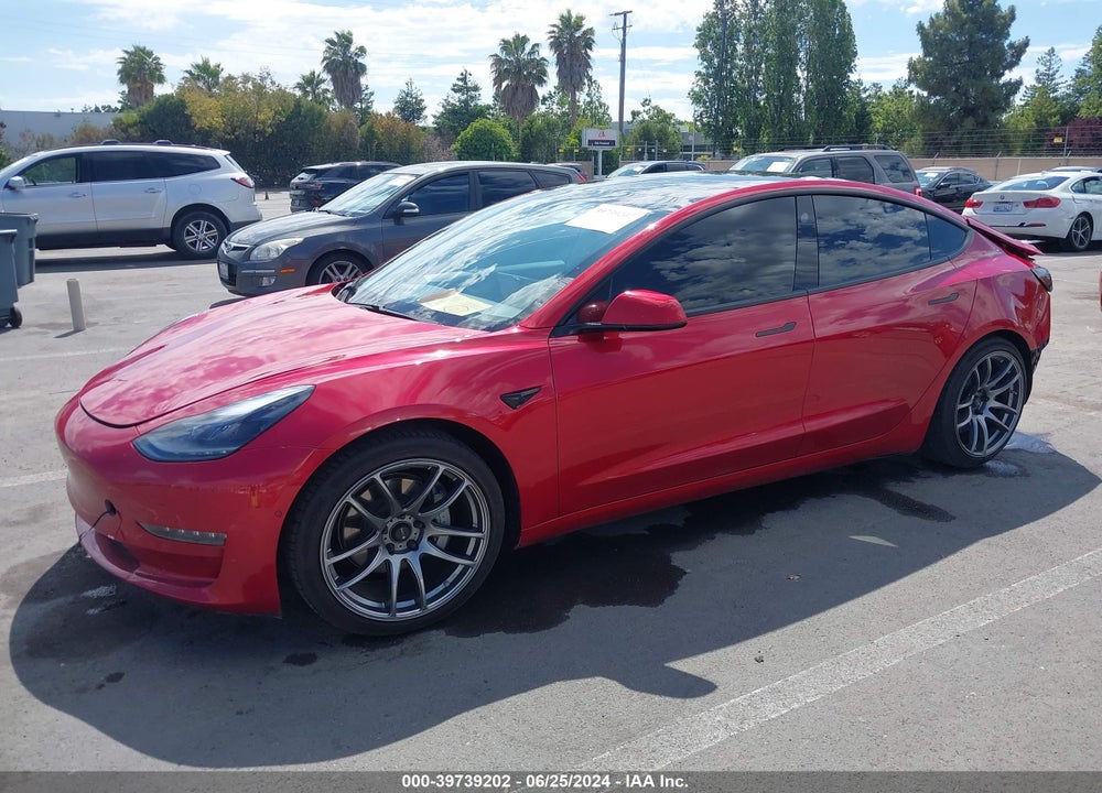 2021 TESLA MODEL 3 STANDARD RANGE PLUS REAR-WHEEL DRIVE VIN: 5YJ3E1EA7MF873029