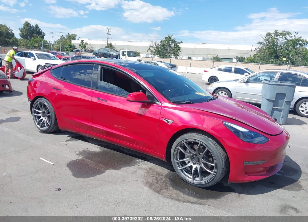 2021 TESLA MODEL 3 STANDARD RANGE PLUS REAR-WHEEL DRIVE VIN: 5YJ3E1EA7MF873029