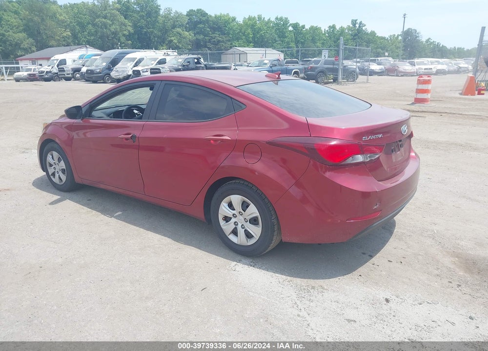 2016 HYUNDAI ELANTRA SE VIN: 5NPDH4AE3GH711250