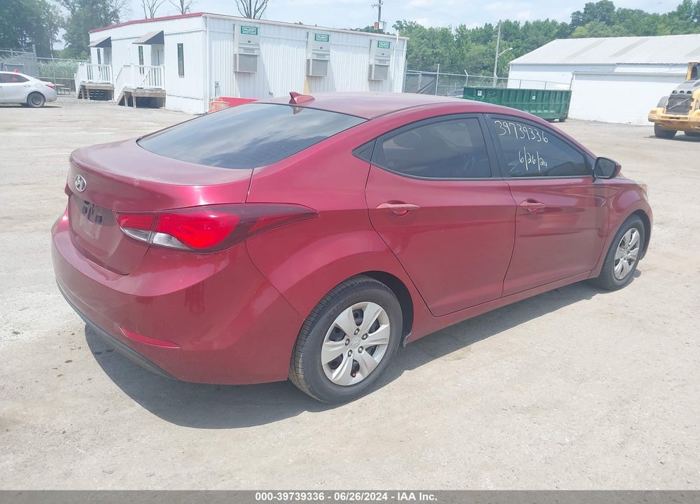 2016 HYUNDAI ELANTRA SE VIN: 5NPDH4AE3GH711250