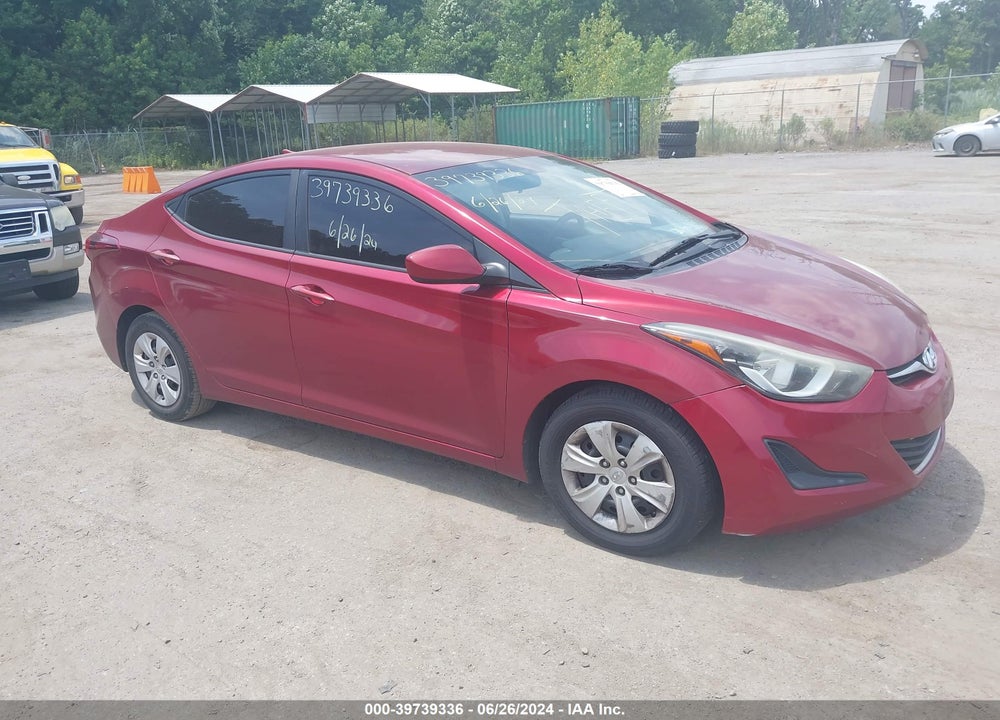 2016 HYUNDAI ELANTRA SE VIN: 5NPDH4AE3GH711250
