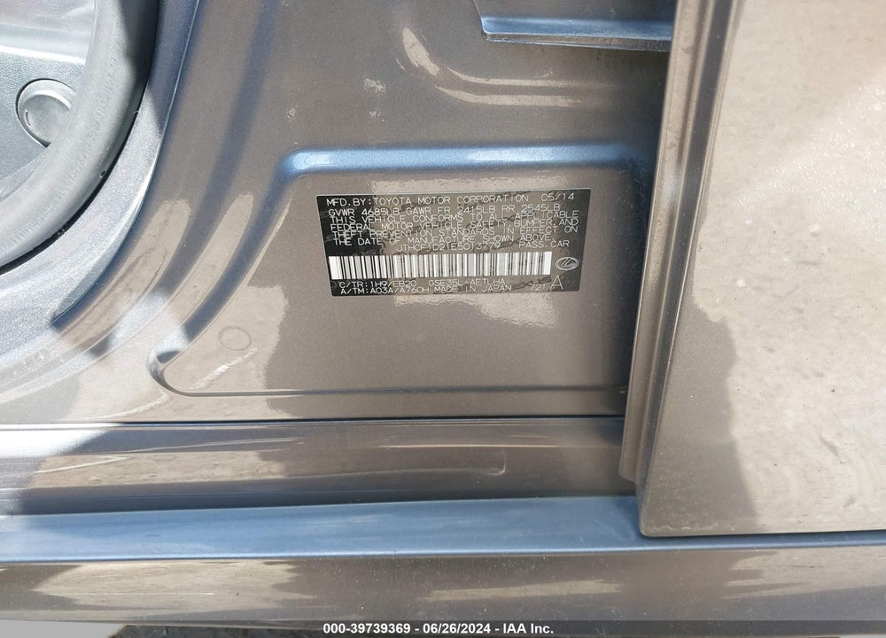 2014 LEXUS IS 250 VIN: JTHCF1D21E5013779