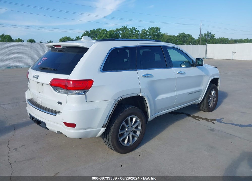 2014 JEEP GRAND CHEROKEE OVERLAND VIN: 1C4RJFCG4EC183523