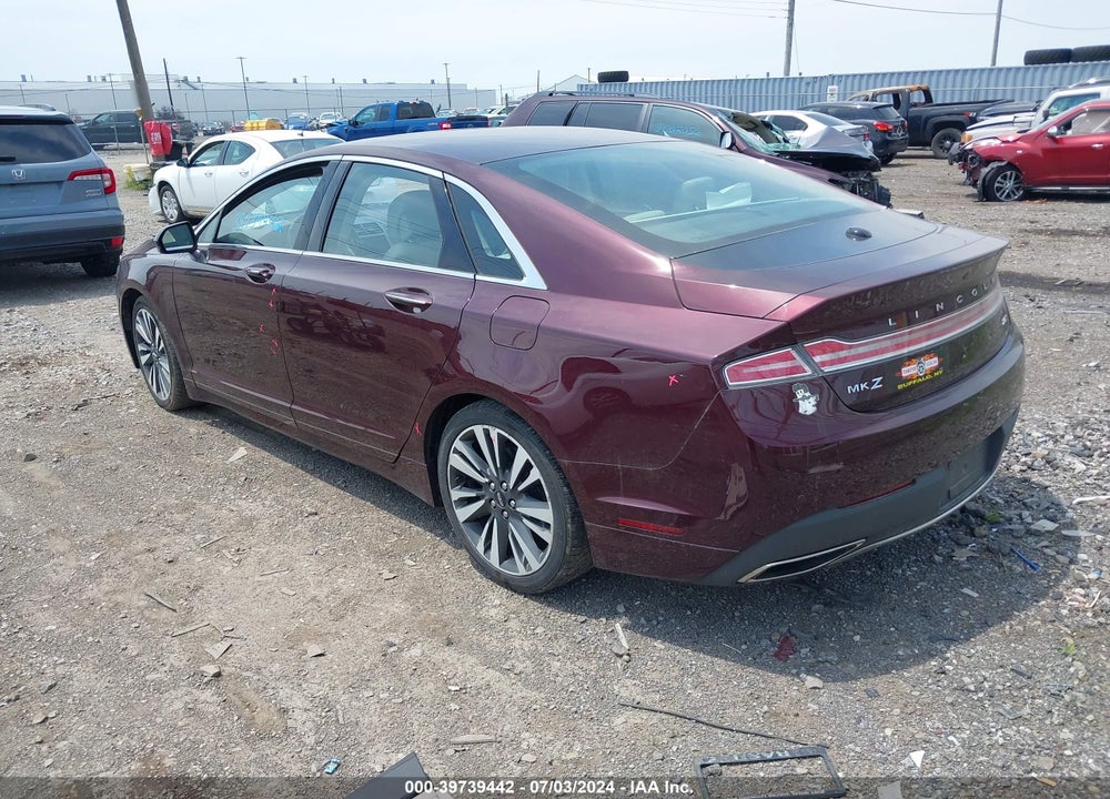 2017 LINCOLN MKZ RESERVE VIN: 3LN6L5E90HR609439