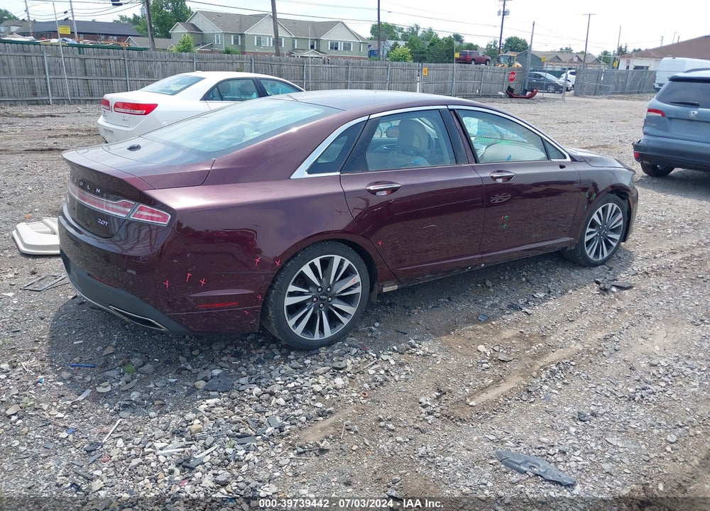 2017 LINCOLN MKZ RESERVE VIN: 3LN6L5E90HR609439