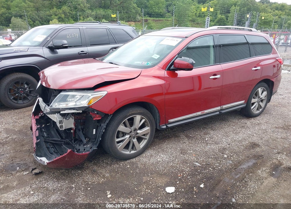 2014 NISSAN PATHFINDER PLATINUM VIN: 5N1AR2MM0EC663508