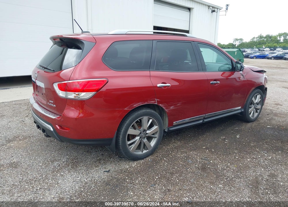 2014 NISSAN PATHFINDER PLATINUM VIN: 5N1AR2MM0EC663508