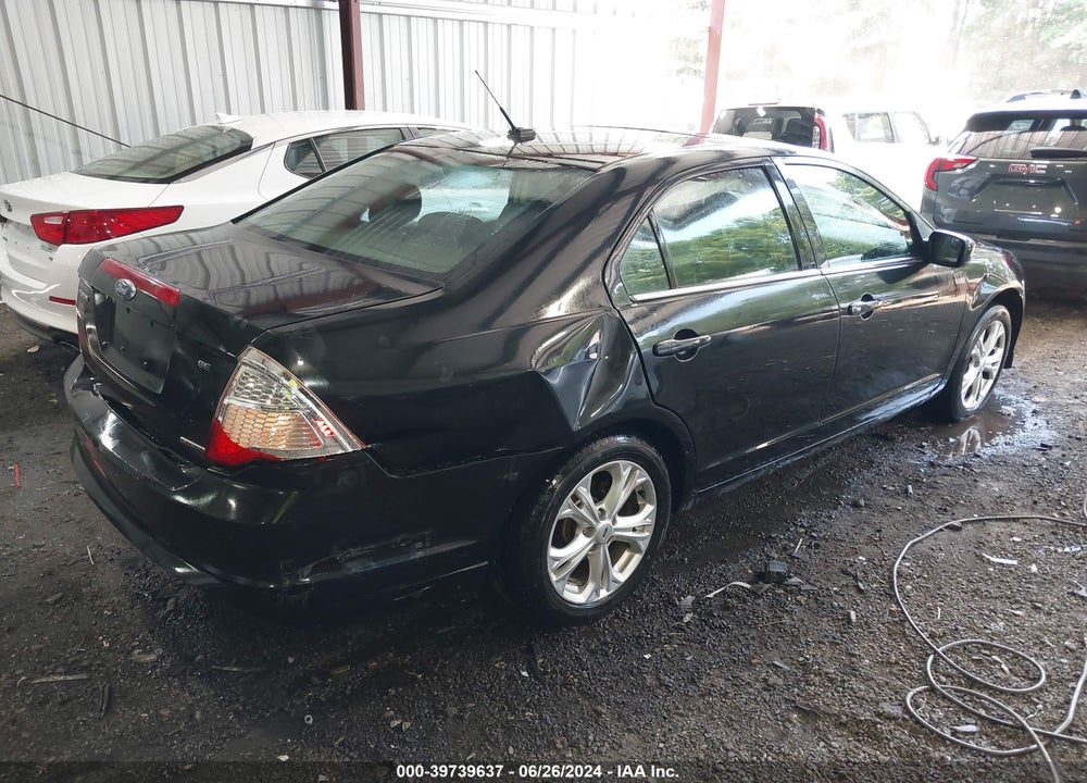 2012 FORD FUSION SE VIN: 3FAHP0HG3CR267241