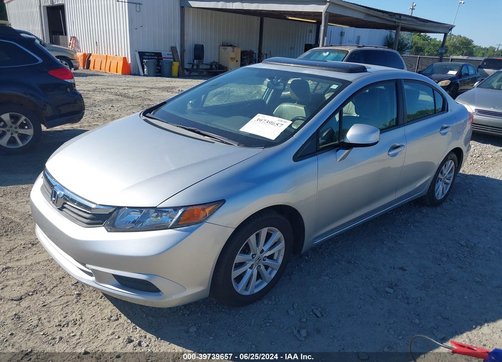 2012 HONDA CIVIC EX-L VIN: 2HGFB2F90CH557756