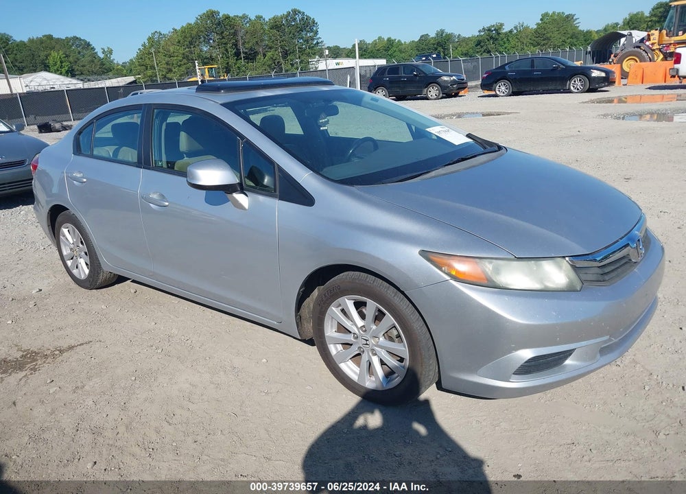 2012 HONDA CIVIC EX-L VIN: 2HGFB2F90CH557756